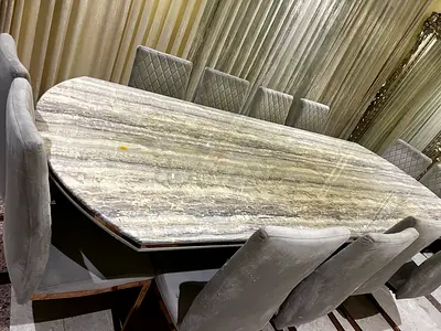 Dinning table with 12 chairs