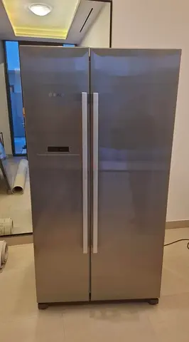 Free Delivery- BOSCH Latest Model Side-by-Side Fridge and Freezer Stainless Steel Body 90cm