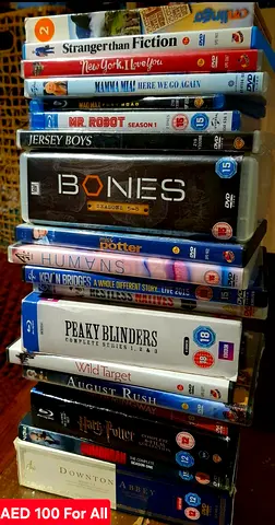 Mixed DVD Collection — TV Series & Movies Bundle. AED 100 For All.