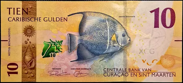 CURAÇAO AND SINT MAARTEN 10 GULDEN BANKNOTE 2025
