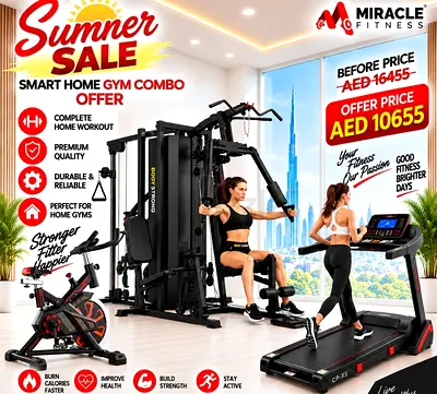 Miracle Fitness 5 Station Multi Home Gym Combo Set