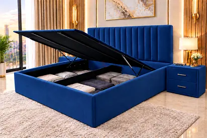 New Queen Size bed Ottoman hydraulic Storage Bed with Headboard hydraulic bed- luxury Queen bed
