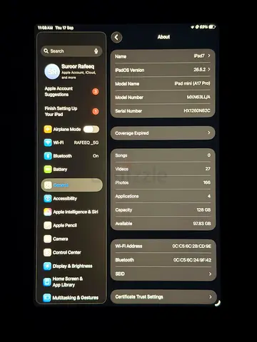 iPad mini 7 128GB Good Working Condition