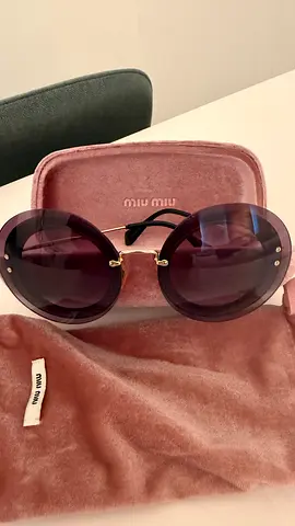 Miu Miu Oversized Round Sunglasses