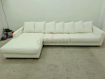 Same like new condition the loom collection lshape sofa
