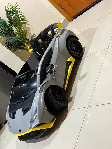 Lamborghini Huracan STO Ride on Car for Kids - Grey