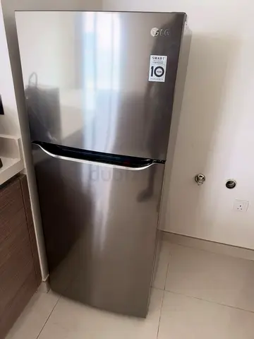 LG Top Freezer Refrigerator - Stainless Steel, 2 Door, Excellent Condition