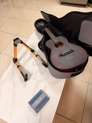 Acoustic guitar wooden brown