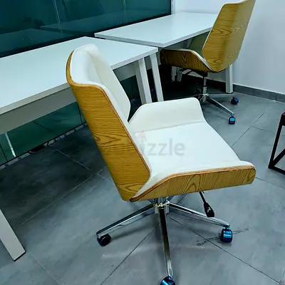 Brand new desks and spinning chairs