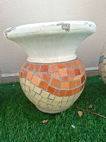 Egyptian Imported Mosaic Plant Pot