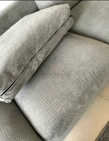 Light grey 3-seater fabric sofa in perfect condition