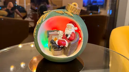 Light-Up Santa Claus Christmas Decoration – 17cm