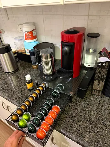 Nespresso Vertuo Plus Full Set — Machine + Aeroccino 4 + Capsule Drawer