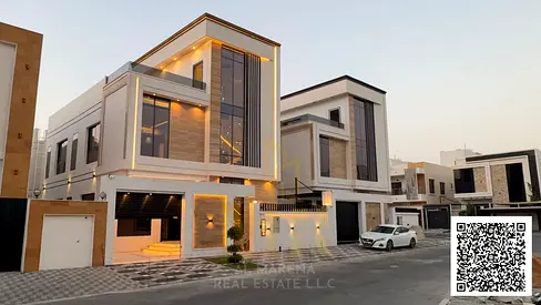Villa for sale | Ajman | Al Yasmeen area | 5 bedrooms, a majlis, 2 living rooms, and a roof terrace