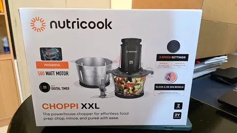 Nutricook Choppi XXL 500W Food Chopper - Excellent Condition (Boxed)