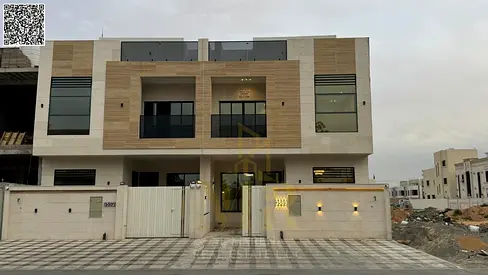 Al Helio 2 – Ajman | Two floors and a roof + 5 master bedrooms | Exclusive price, including registration and ownership transfer fees.