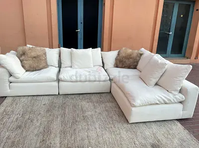 5__ piece's Modular Marina Home Luscious Sofa Perfect Condition with footstool
