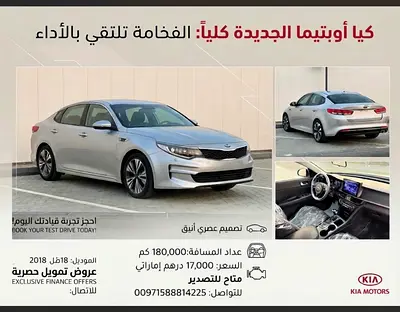 2018 Kia Optima LX (American Specs) - Clean Condition