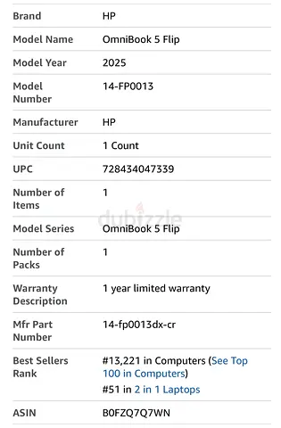 HP OmniBook 5 Flip 2-in-1 Laptop, 14i 2K TouchScreen Display