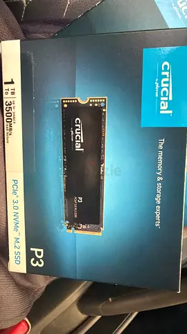 Brand new Crucial P3 1TB PCIe 3.0 NVMe M.2 SSD - Bare Drive, Light Use