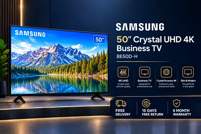 Samsung 50-inch crystal UHD 4k business TV