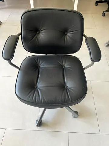 Ikea Black Leather Office Chair