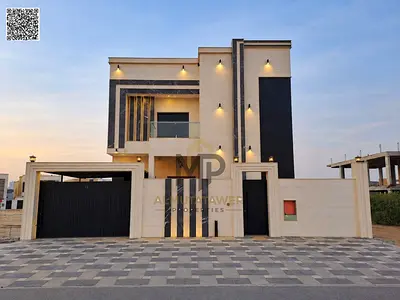 Villa for sale | ajman| al helio2 area | 5 master rooms, majlis, hall, maid room| freehold | 0 registration fees | negotiable price.