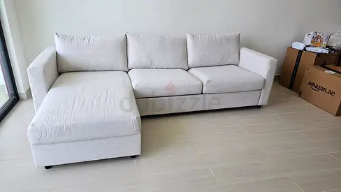 Ikea vimle L shape sofa bed with mattress