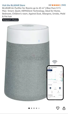 BLUEAIR air purifier for rooms up to 43 square meters
