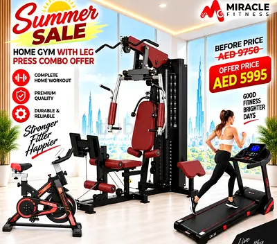 Miracle Fitness All in One Smart Home Gym Machine Combo