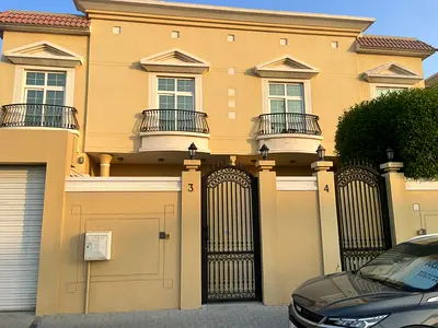 Corner villa for annual rent in Al Sabkha, featuring 2 master bedrooms, shared gym and pool, privat