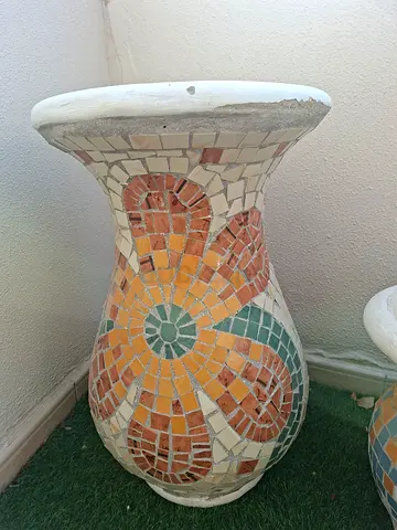 Egyptian Imported Mosaic Plant Pot