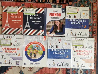 Set of French Workbooks and Exercise Books (Beginner to Intermediate)