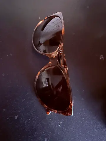 Brown tortoiseshell cat-eye sunglasses - pre-owned