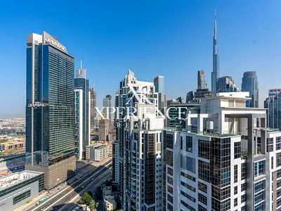 Upgraded 2BR | Burj Khalifa & Sea View | High Floor