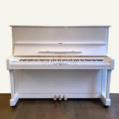 White Yamaha U1 Upright Piano | 3 Years Warranty | Free Delivery | 2 Tunings