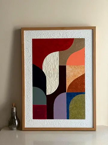 original artwork , framed abstract artwork