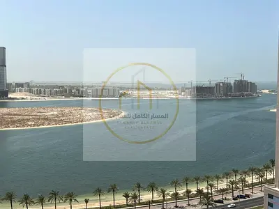 شقة غرفة وصالة للإيجار السنوي في الخان | تكييف على المالك، إطلالة بحرية على بحيرة الخان وقناة القصباء، بلكونتان وجيم ومسبح