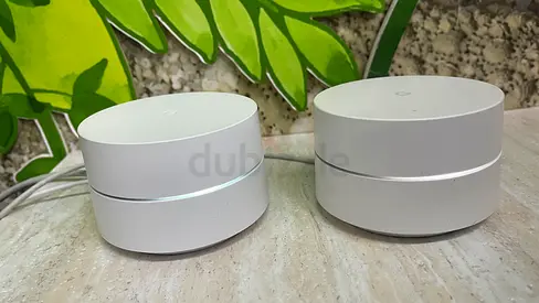 Google Nest Wifi AC1200 Mesh Router System (2 Pack) Used with Original Box
