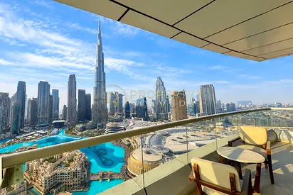 Luxury 2BR | Full Burj & Fountain View |High Floor
