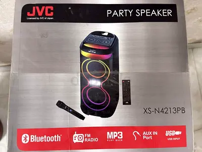 JVC XS-N4213PB Party Speaker with Bluetooth, FM, USB and Mic