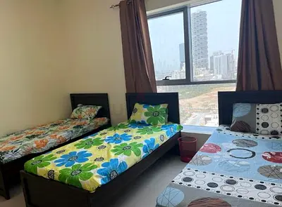 Single bed space for rent 1200 in JVC