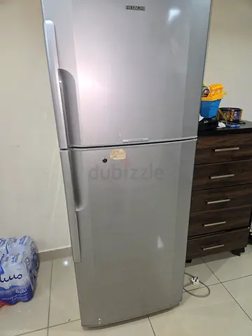 Hitachi Silver Double-Door Refrigerator in Good Condition