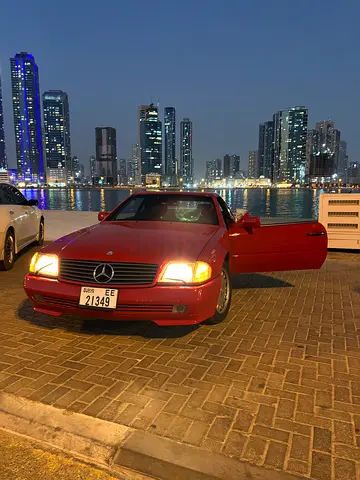 1991 Mercedes 500 SL (R129) | Royal Red V8 Convertible | Hardtop Included | First UAE Owner