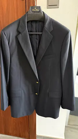 Men's Dark Blazer / Suit Jacket - Lined, Good Condition
