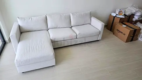 Ikea vimle L shape sofa bed with mattress