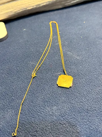 Original Celine Gold-tone pendant necklace