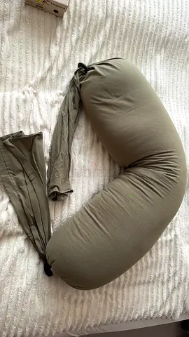 Large Olive Pregnancy/Nursing Pillow - Comfortable Support Cushion