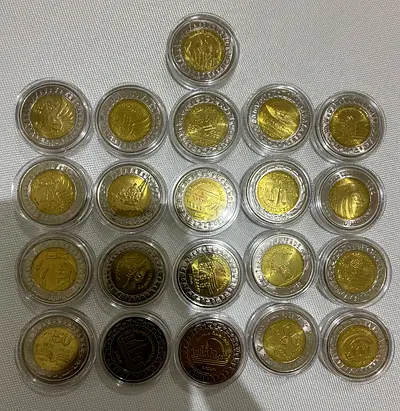 Egypt 21 Commemorative 1 Pound UNC Coins