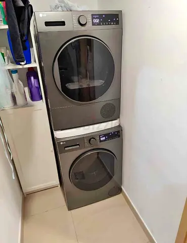 LG washer dryer set gray color 8 kg good condition